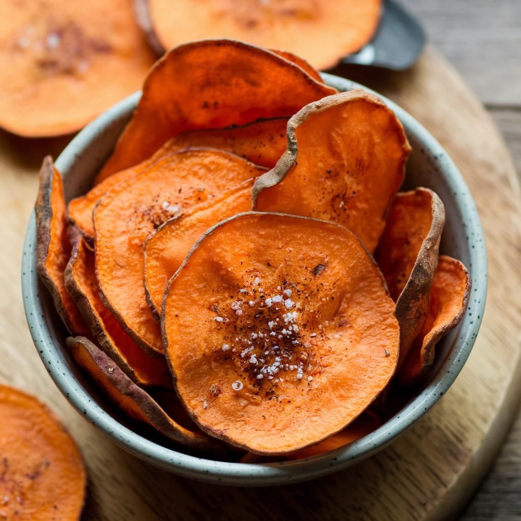 Chips Veganos Low Carb de Batata y Pimentón