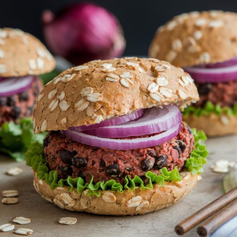 Hamburguesas Veganas Fitness de Frijoles Negros